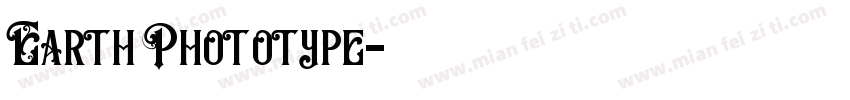 Earth Phototype字体转换